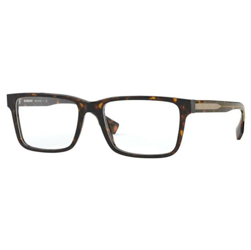 Authentic New BURBERRYMen's Tortoise Square Eyeglass Frames BE2320F386455 - Picture 2 of 15